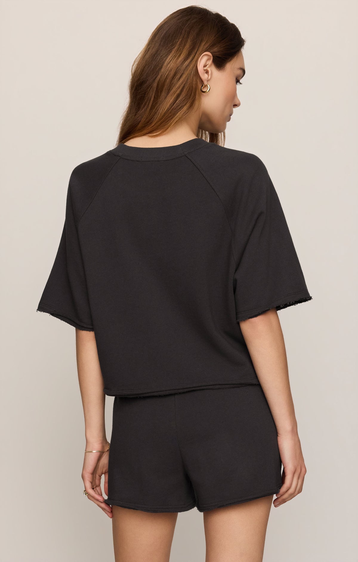 Short Sleeve Raglan Sweatshirt