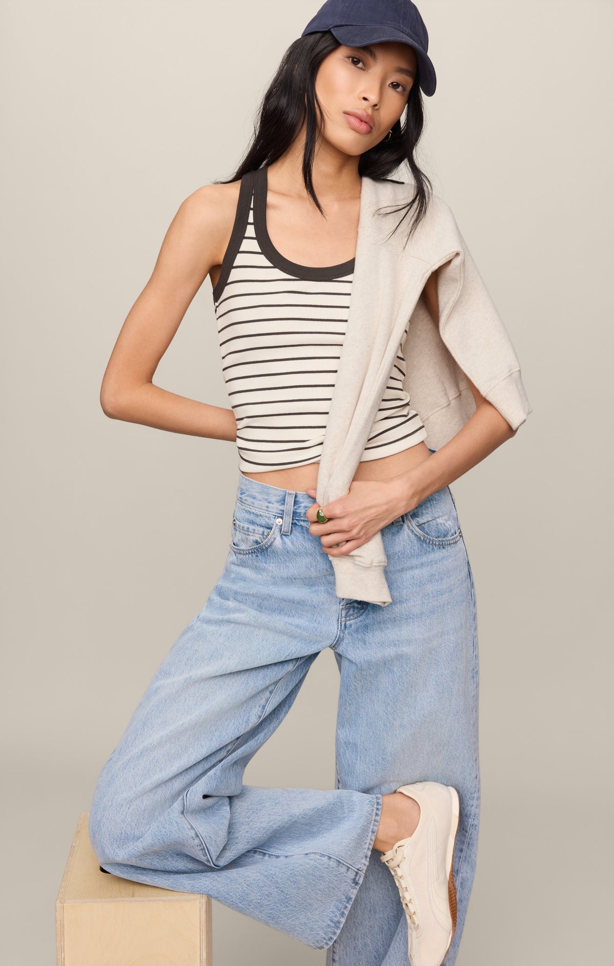 Rowe Striped Scoop Tank