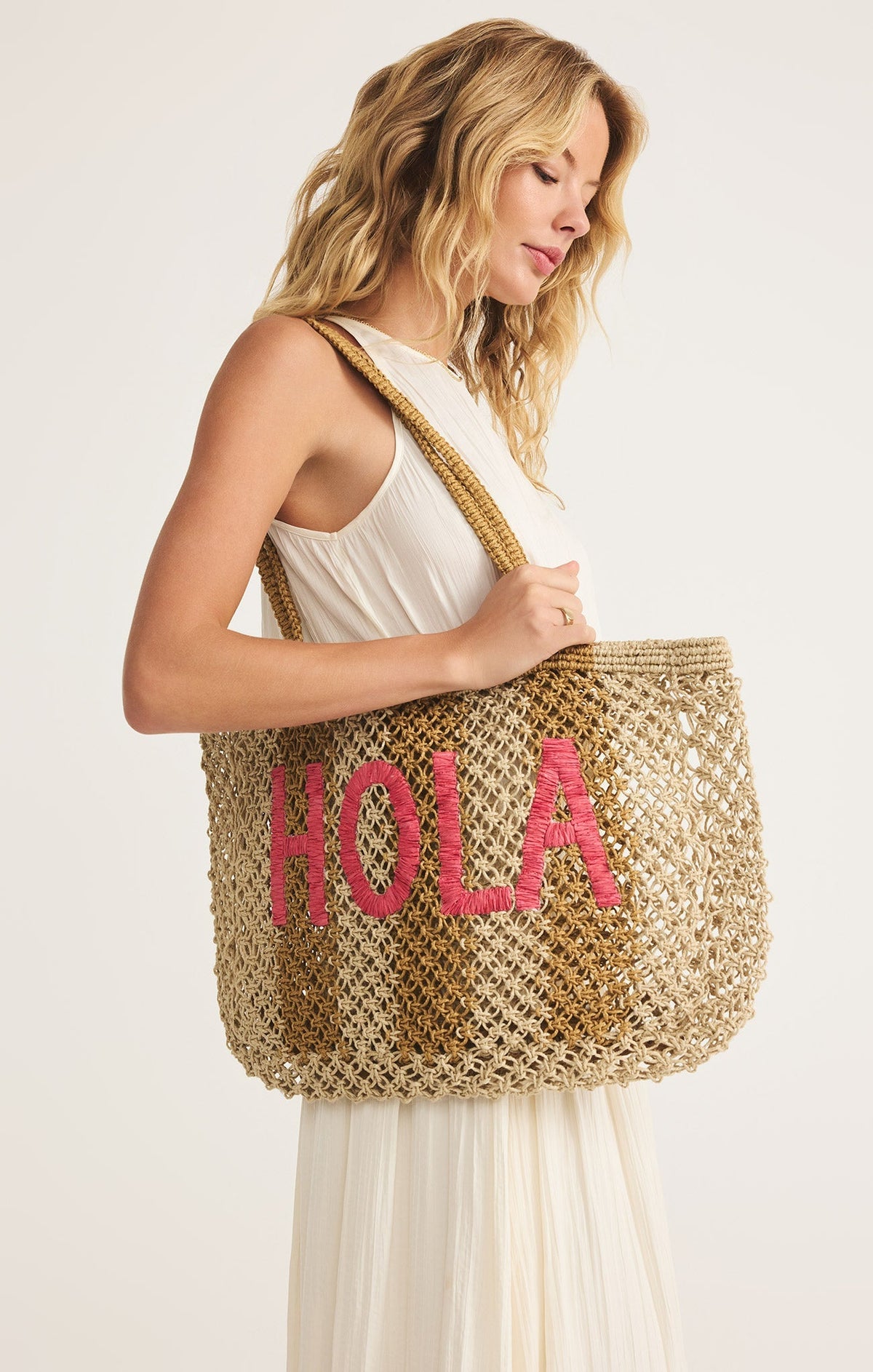 Woven Jute Tote Bag