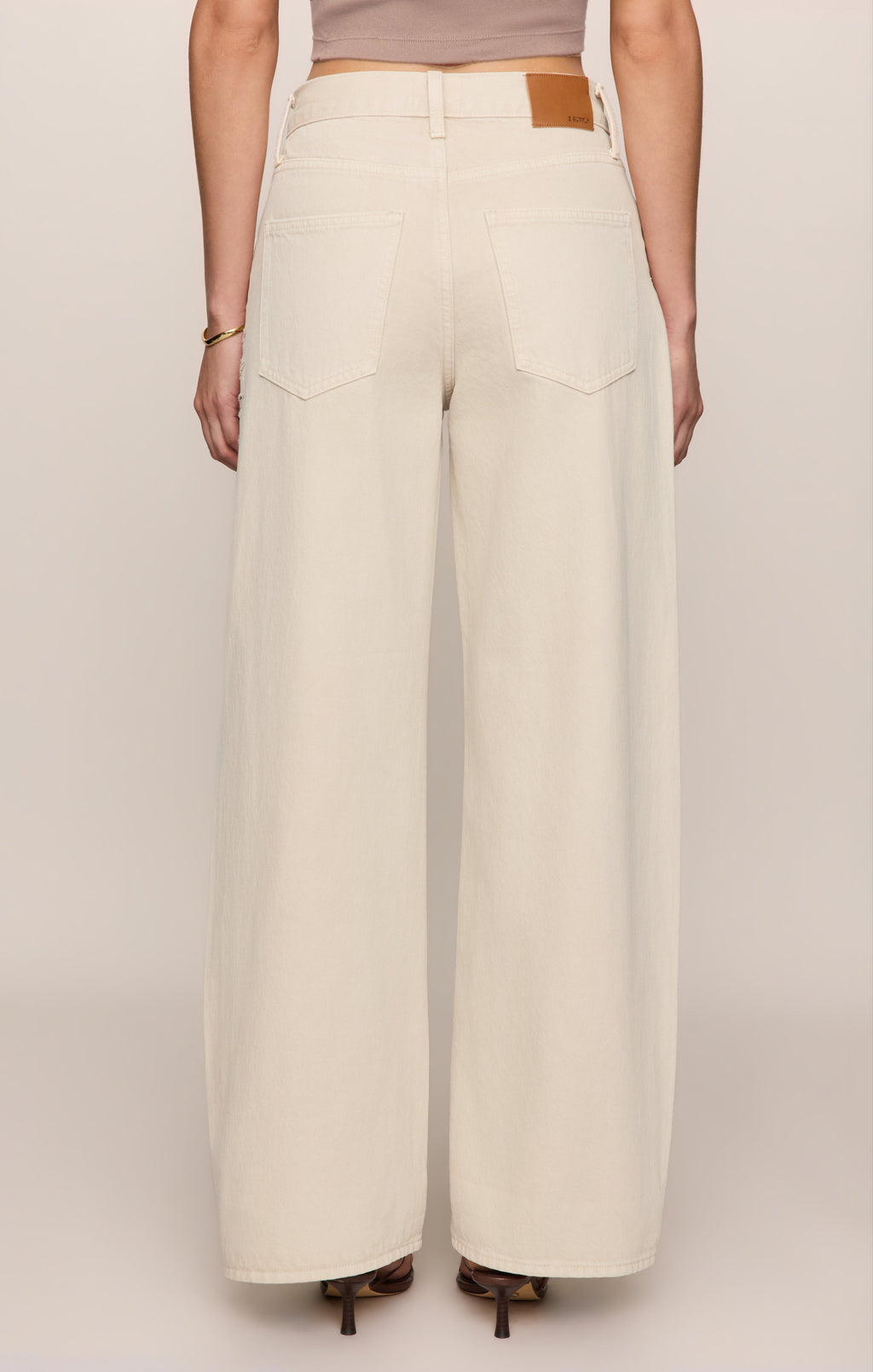 The Show Off Denim High Rise Bowed