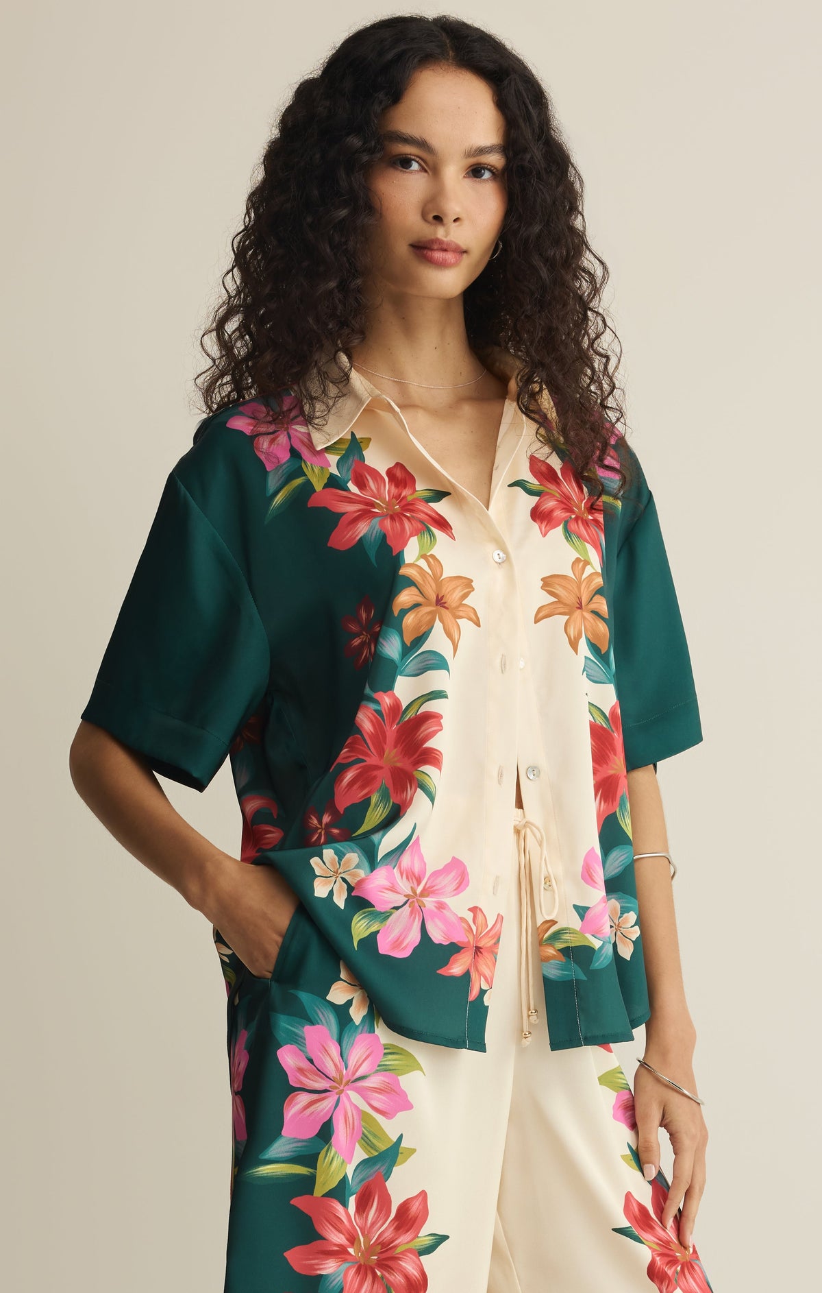 Lani Floral Button Up