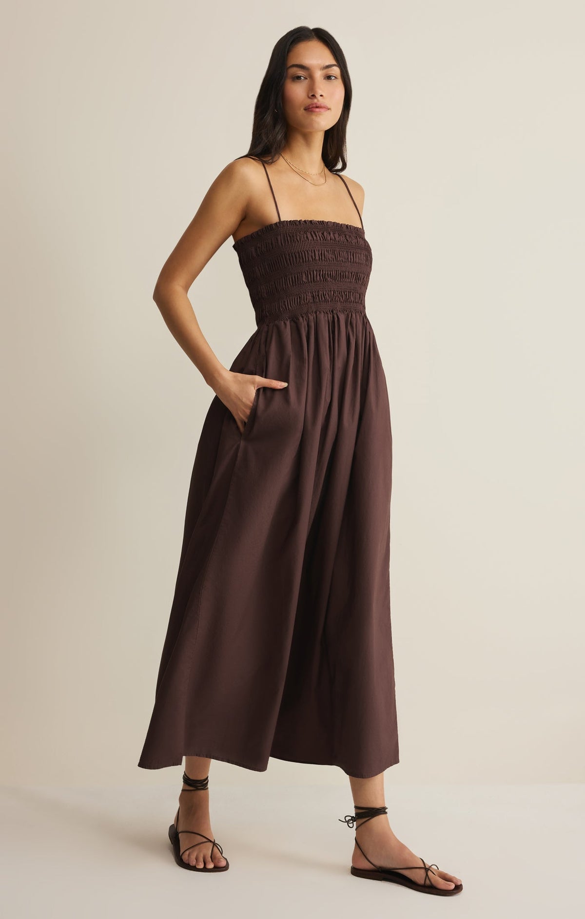 Cornelia Poplin Maxi Dress