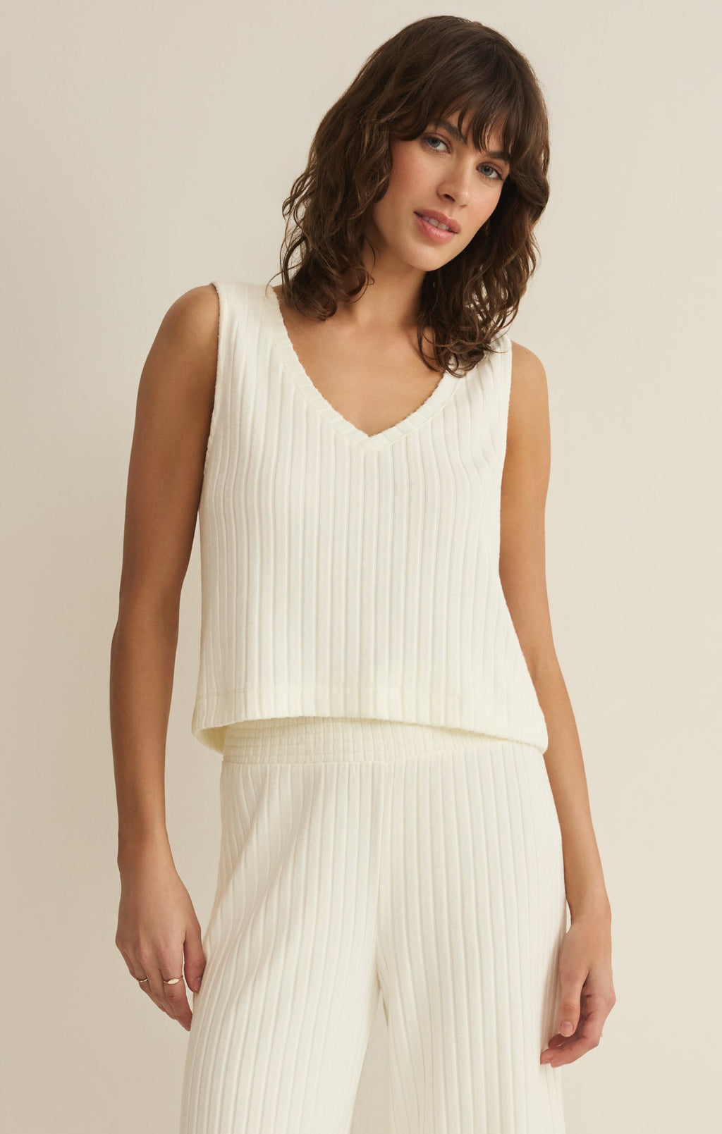Sloane V-Neck Rib Tank
