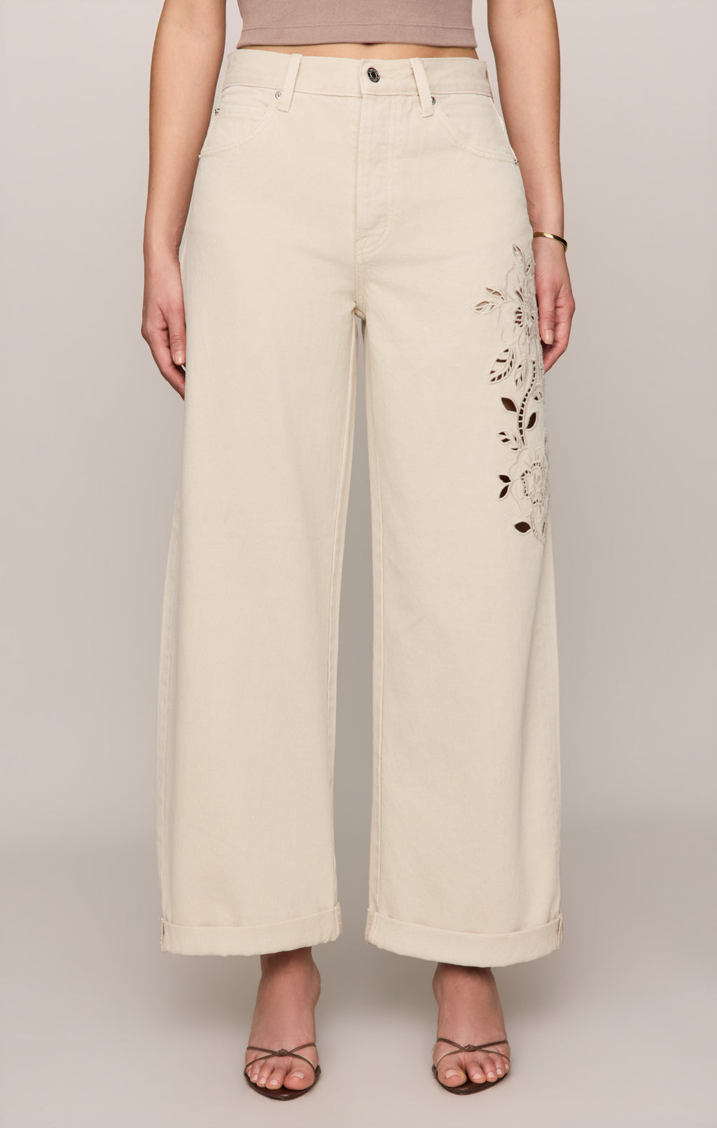 The Show Off Denim High Rise Bowed