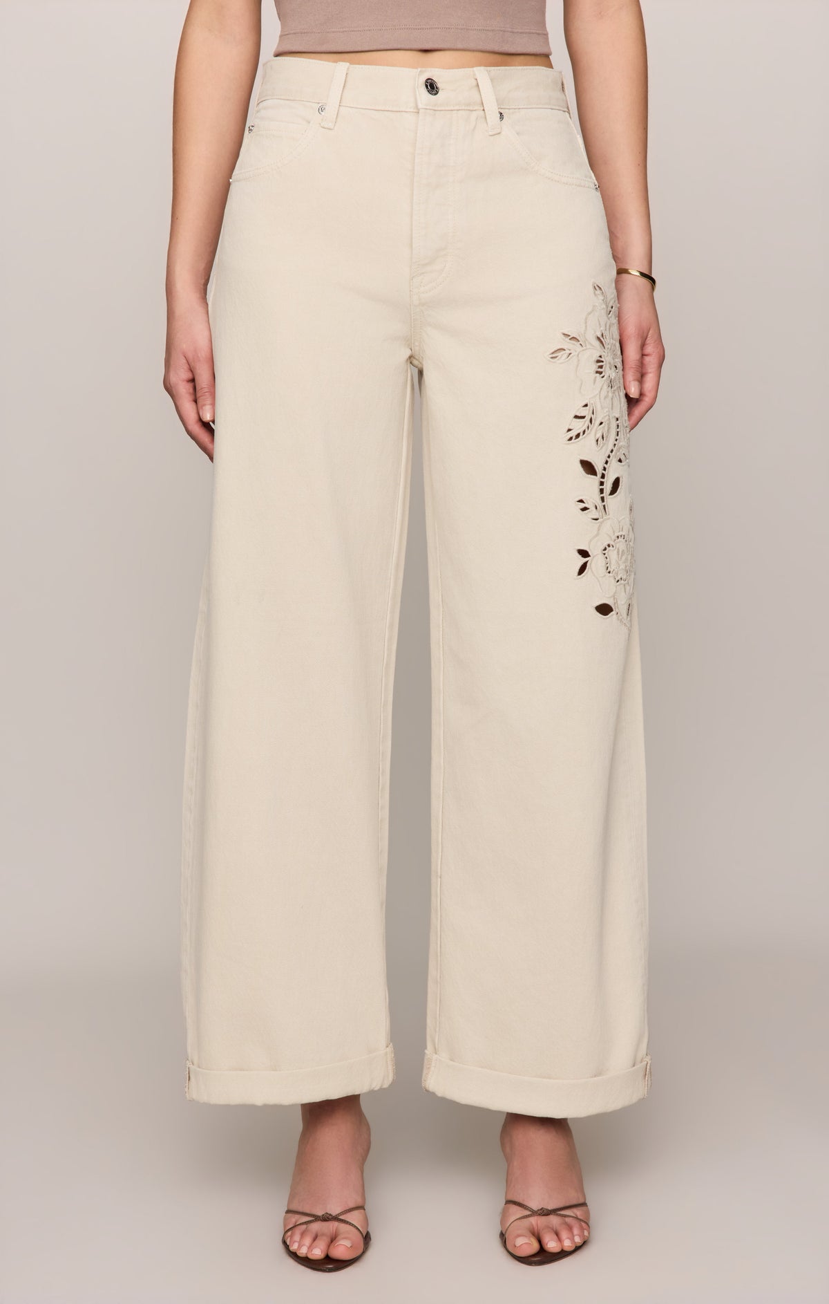 The Show Off Denim High Rise Bowed
