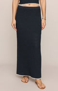 Yessenia Whipstitch Midi Skirt