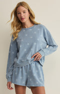 Written Stars Denim Sweatshirt