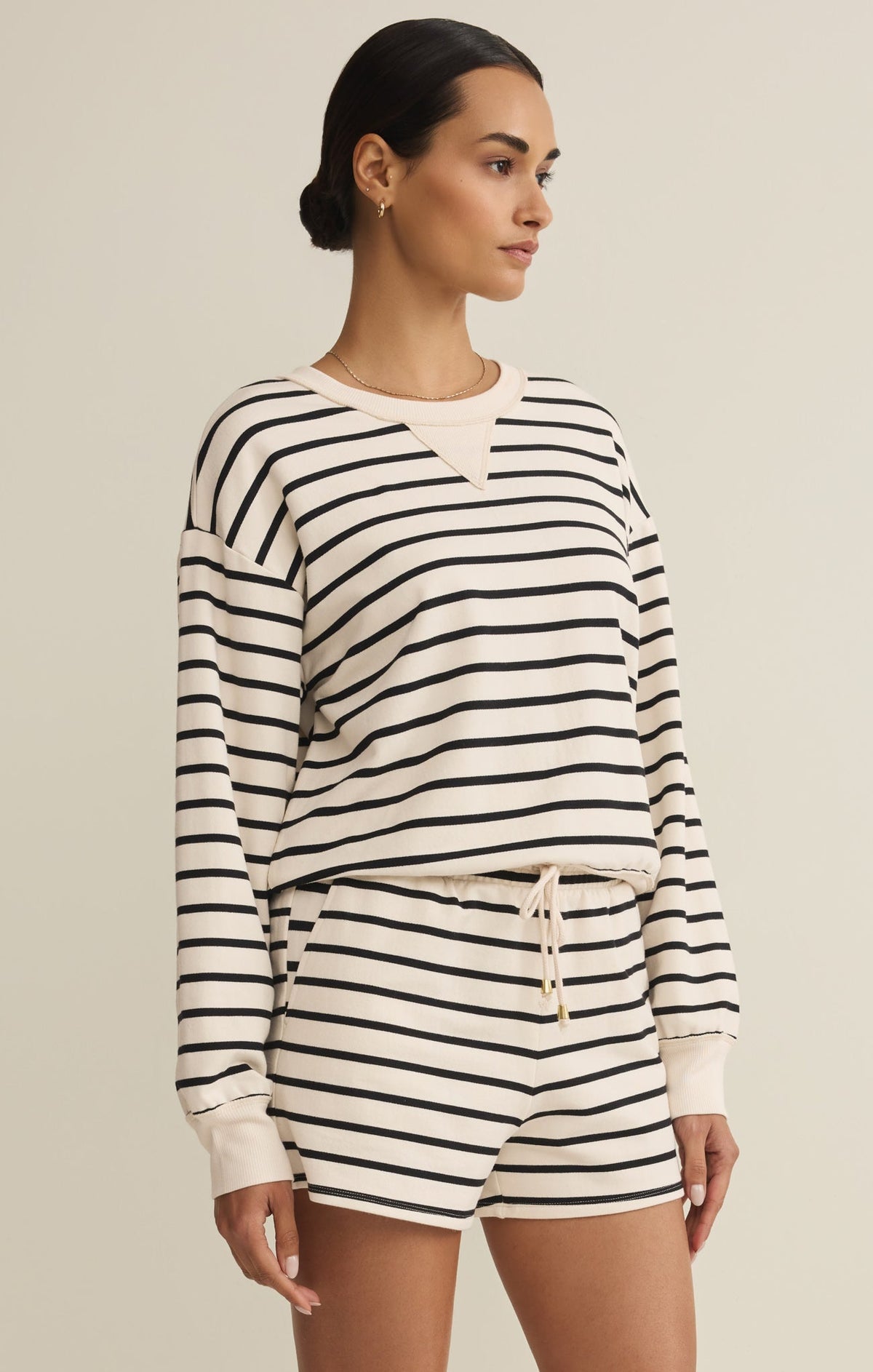 Stand Out Striped Modal Sweatshirt