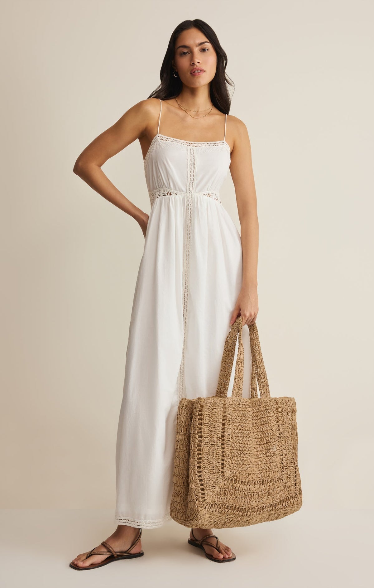Hideaway Raffia Tote