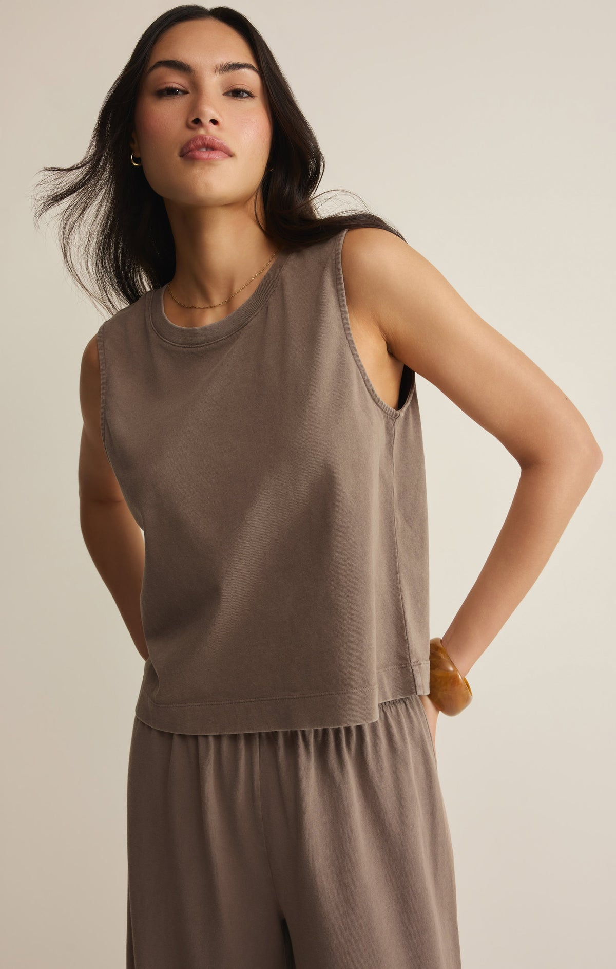 Sloane Cotton Jersey Tank