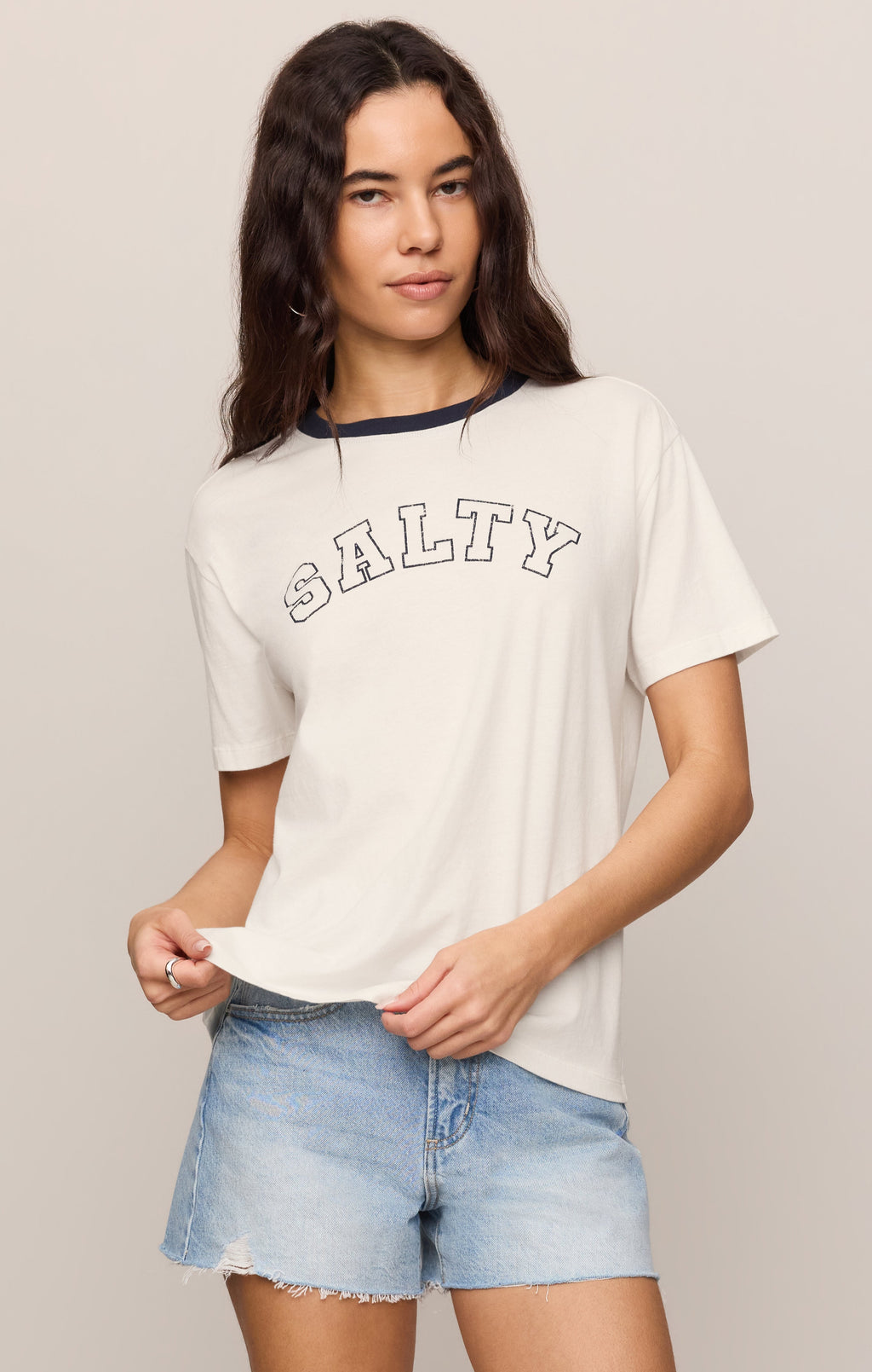 Salty Ringer Boyfriend Tee
