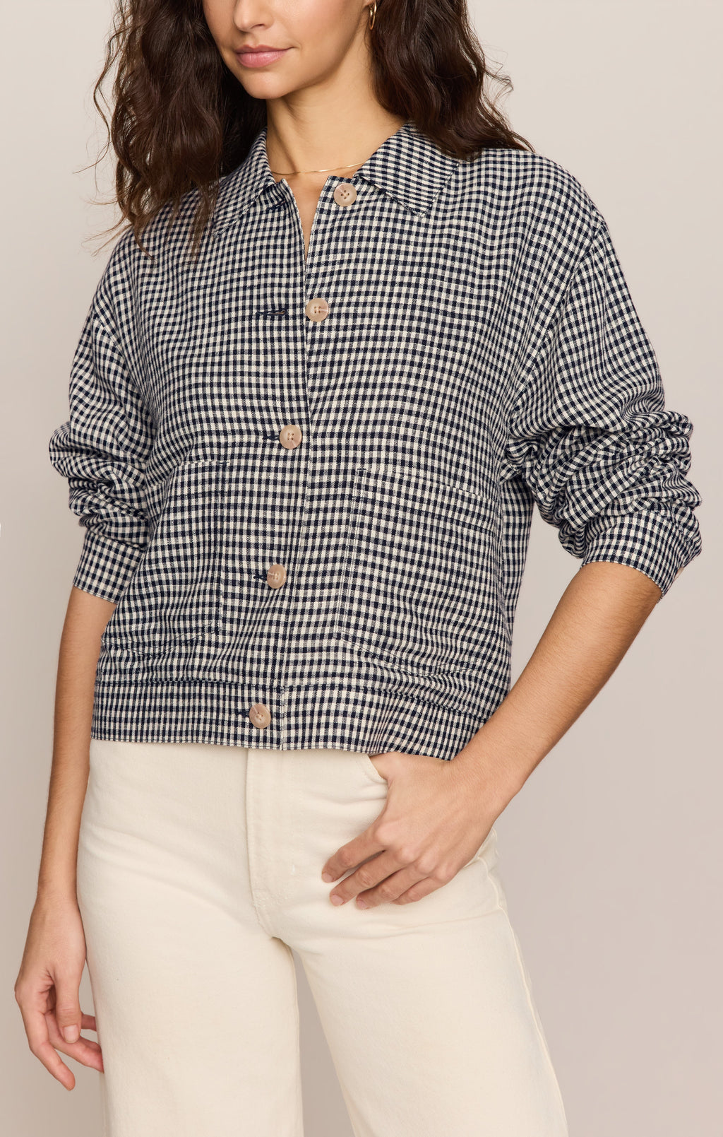 Monroe Gingham Jacket