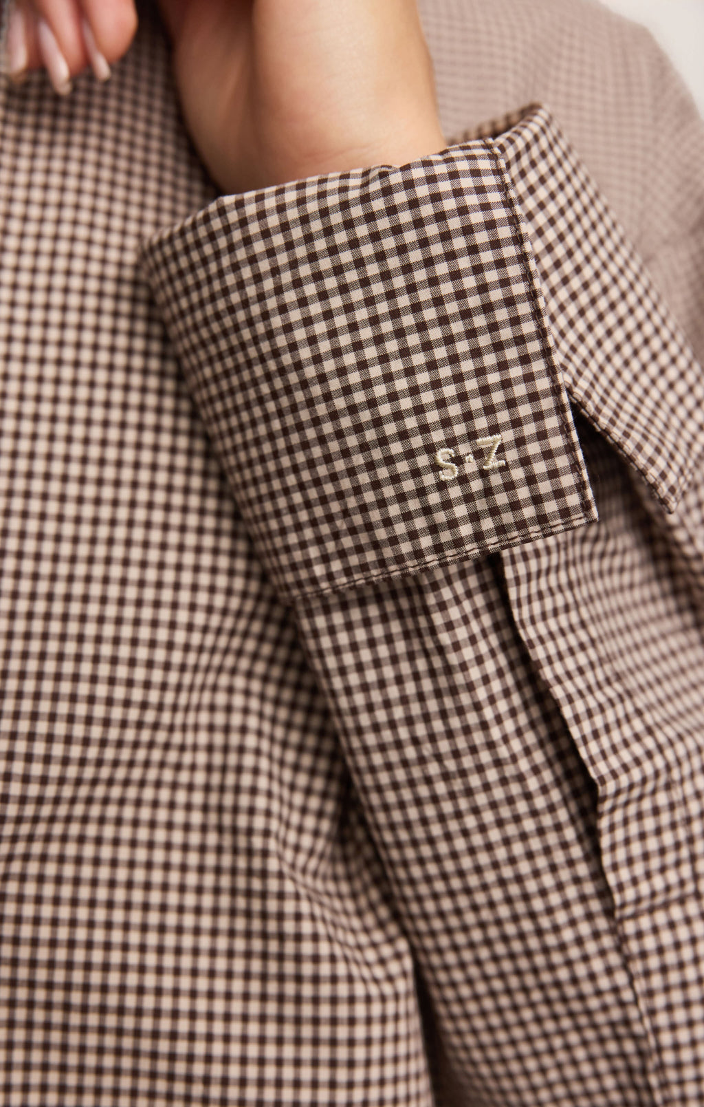 On Duty Gingham Button Up Shirt