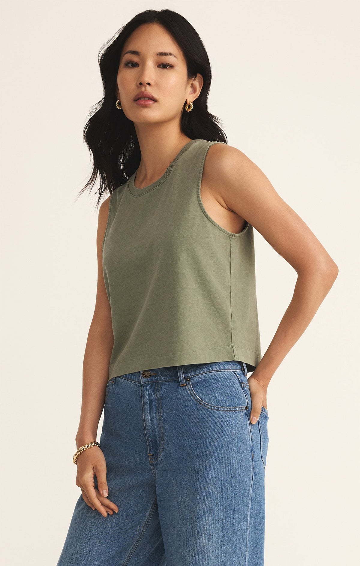 Sloane Cotton Jersey Tank