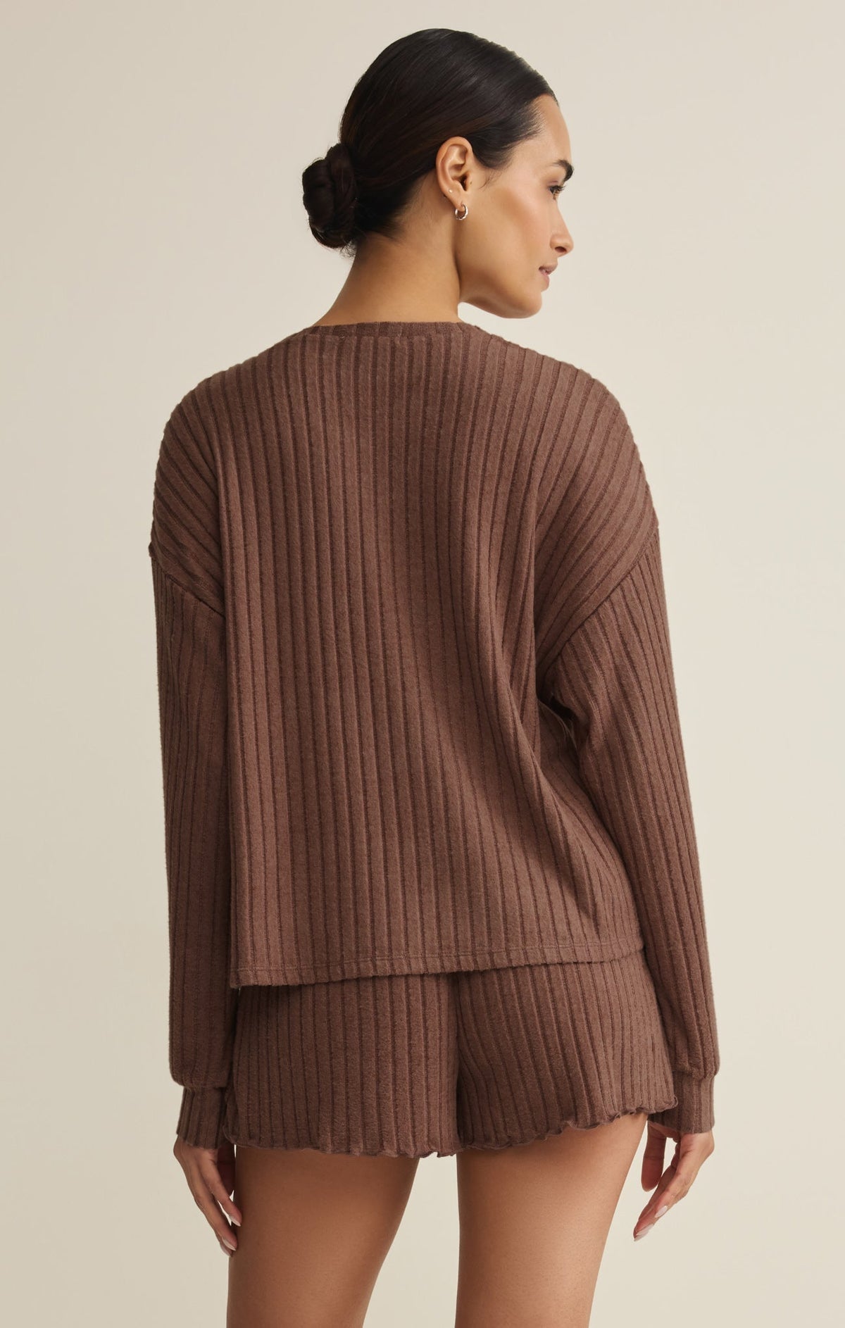 Daydream Silky Rib Long Sleeve Top