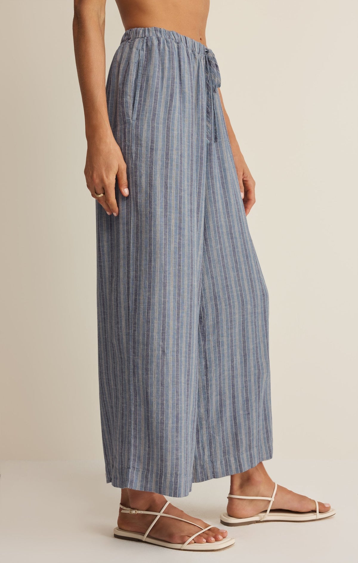 The Perfect Striped Linen Pant