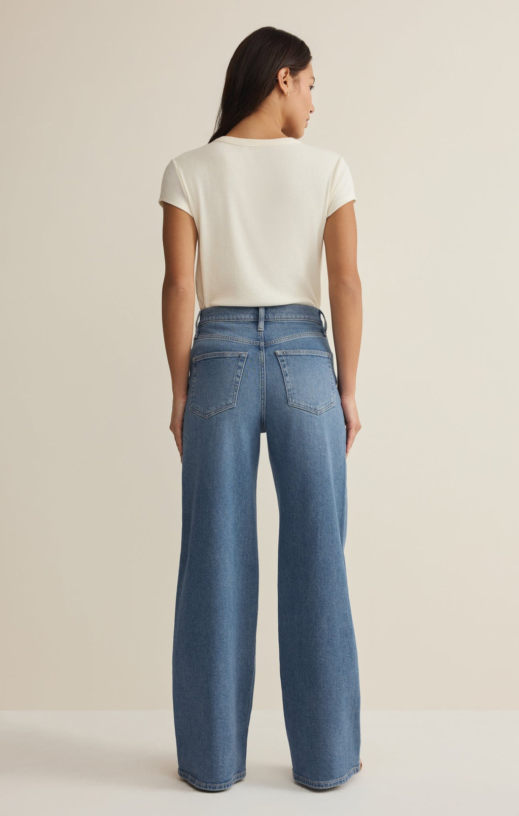 Nova High Rise Wide Leg Denim Pant