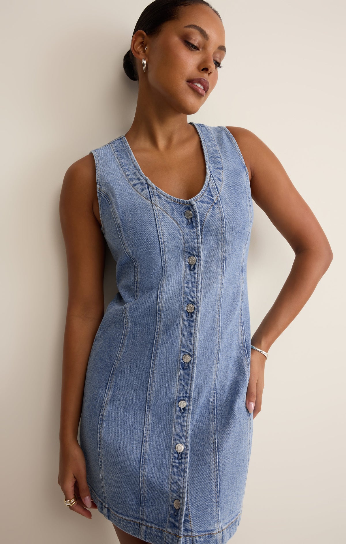 Jolie Denim Mini Dress