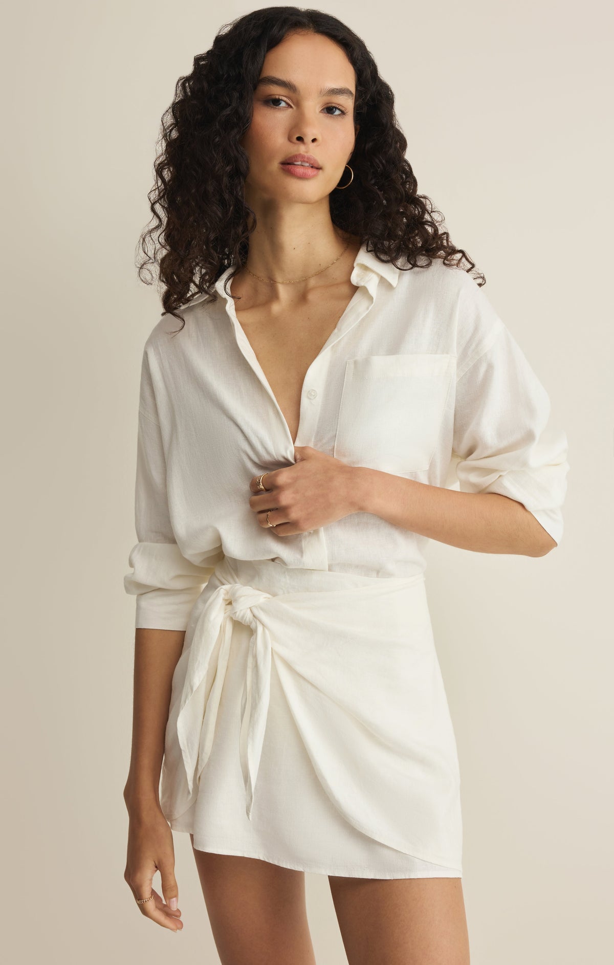 Lorna Linen Mini Skirt