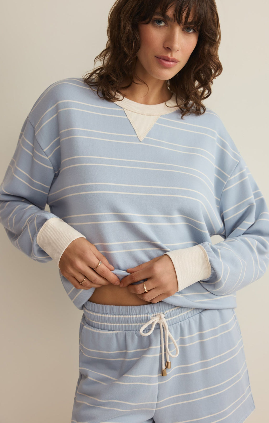 Stand Out Striped Modal Sweatshirt