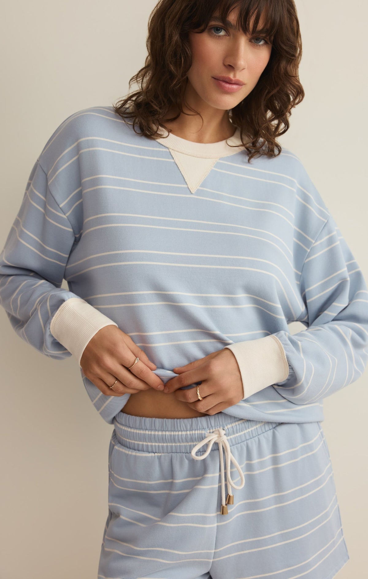 Stand Out Striped Modal Sweatshirt