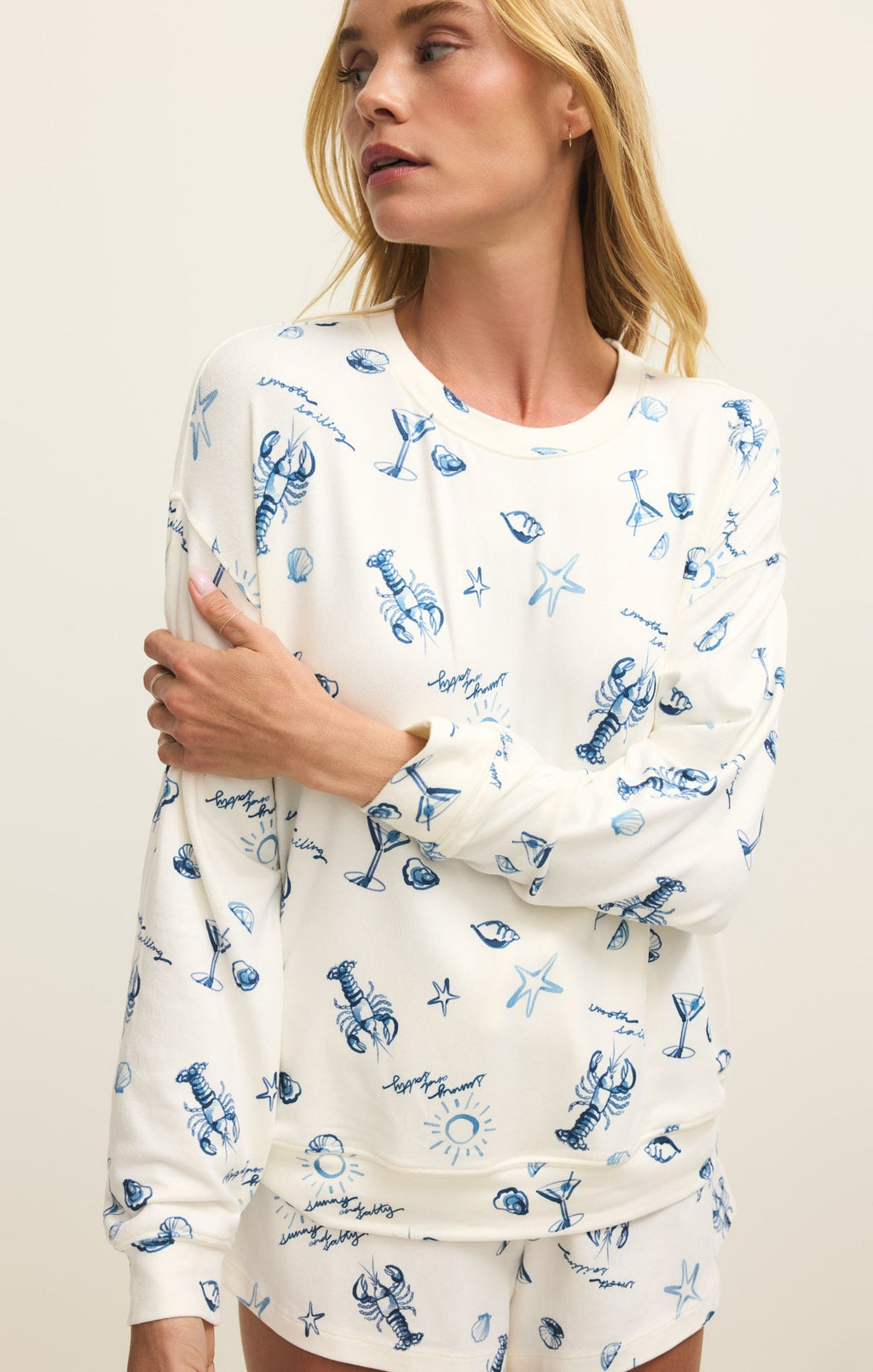 Lost At Sea Long Sleeve Top
