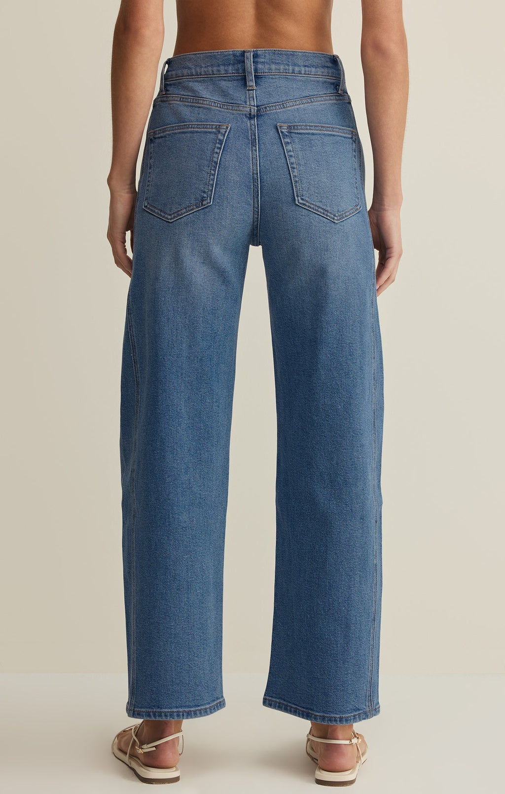 Luna High Rise Bowed Denim Pant