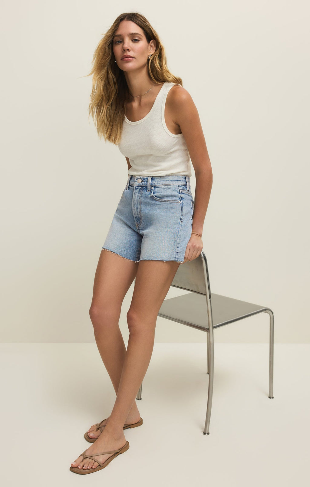 Jonah Mid Rise Denim Short
