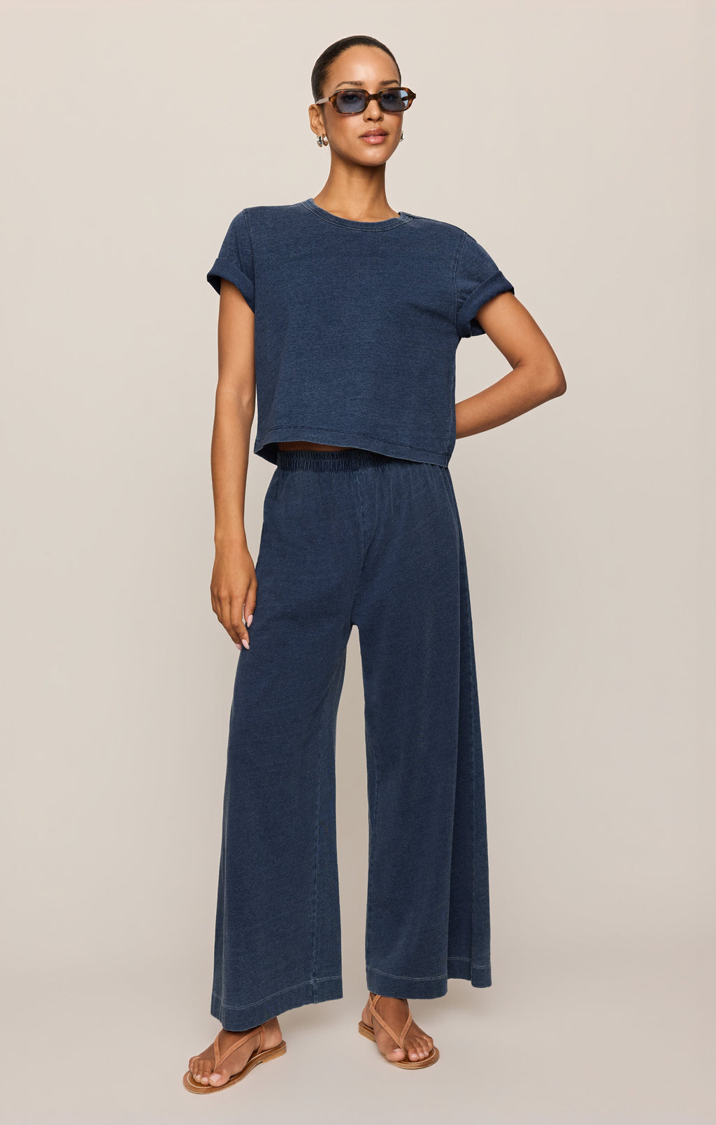 Stellan Jersey Denim Tee