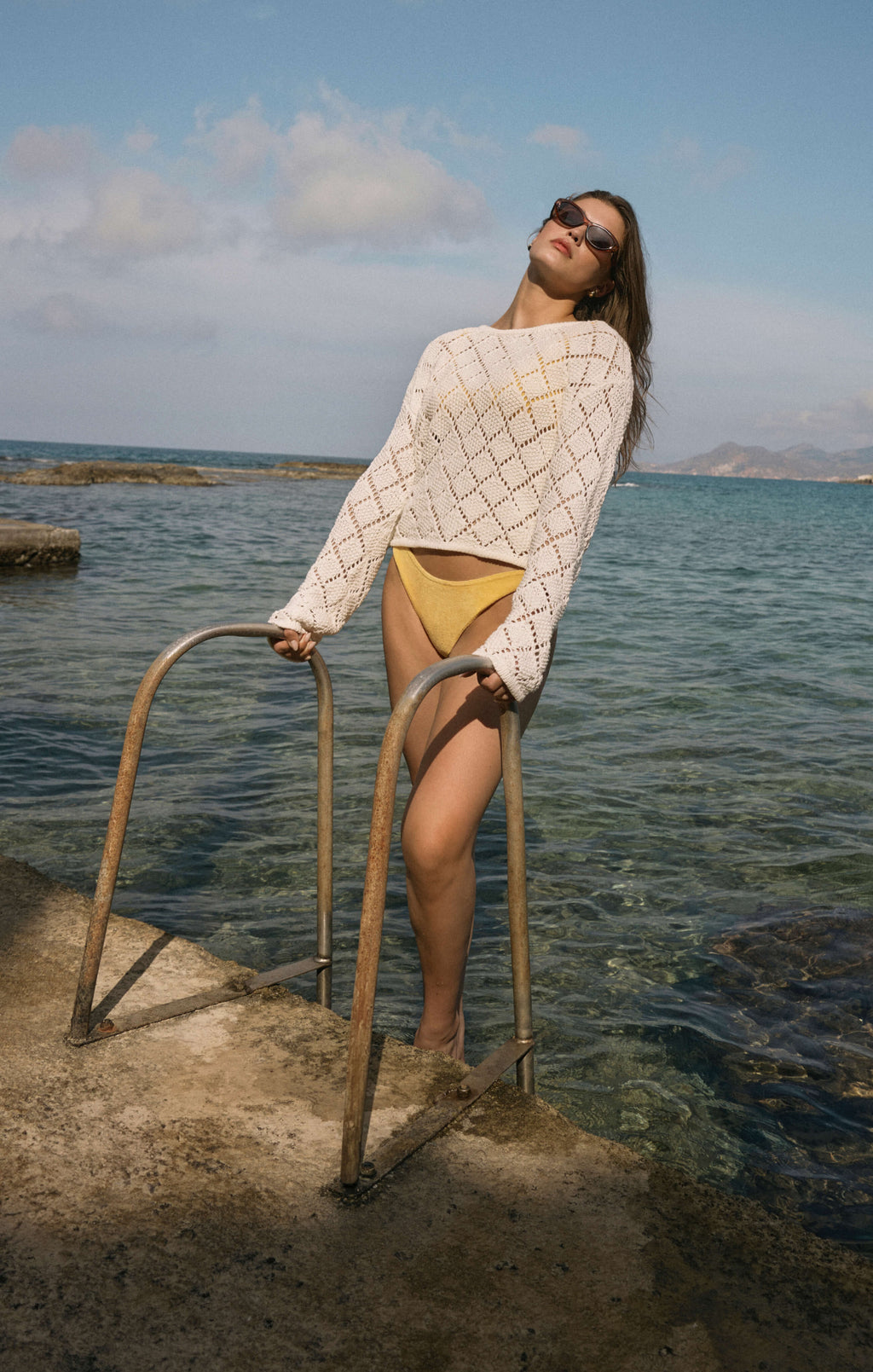 Hullen Diamond Crochet Sweater