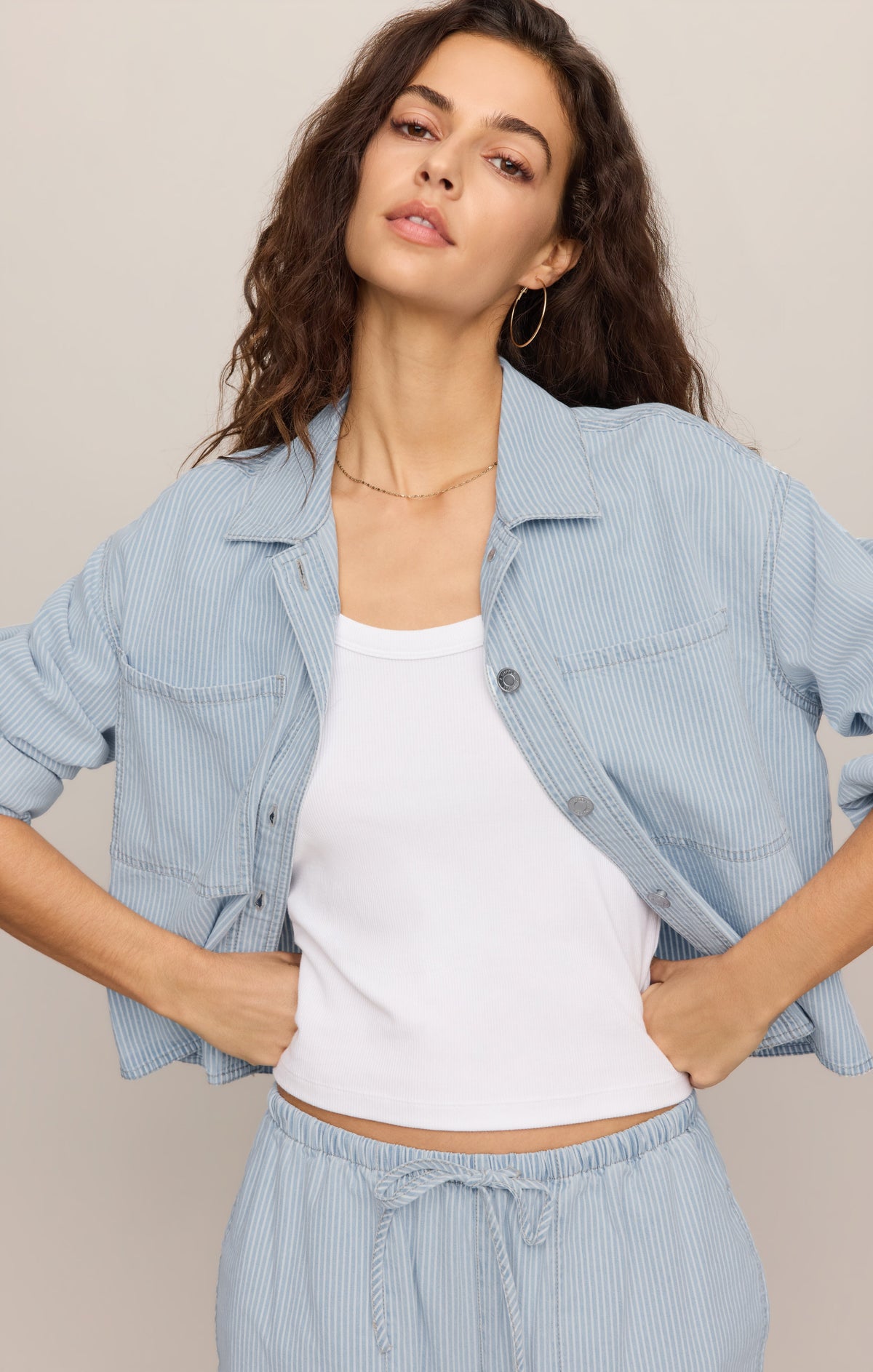 Erin Soft Denim Railroad Jacket