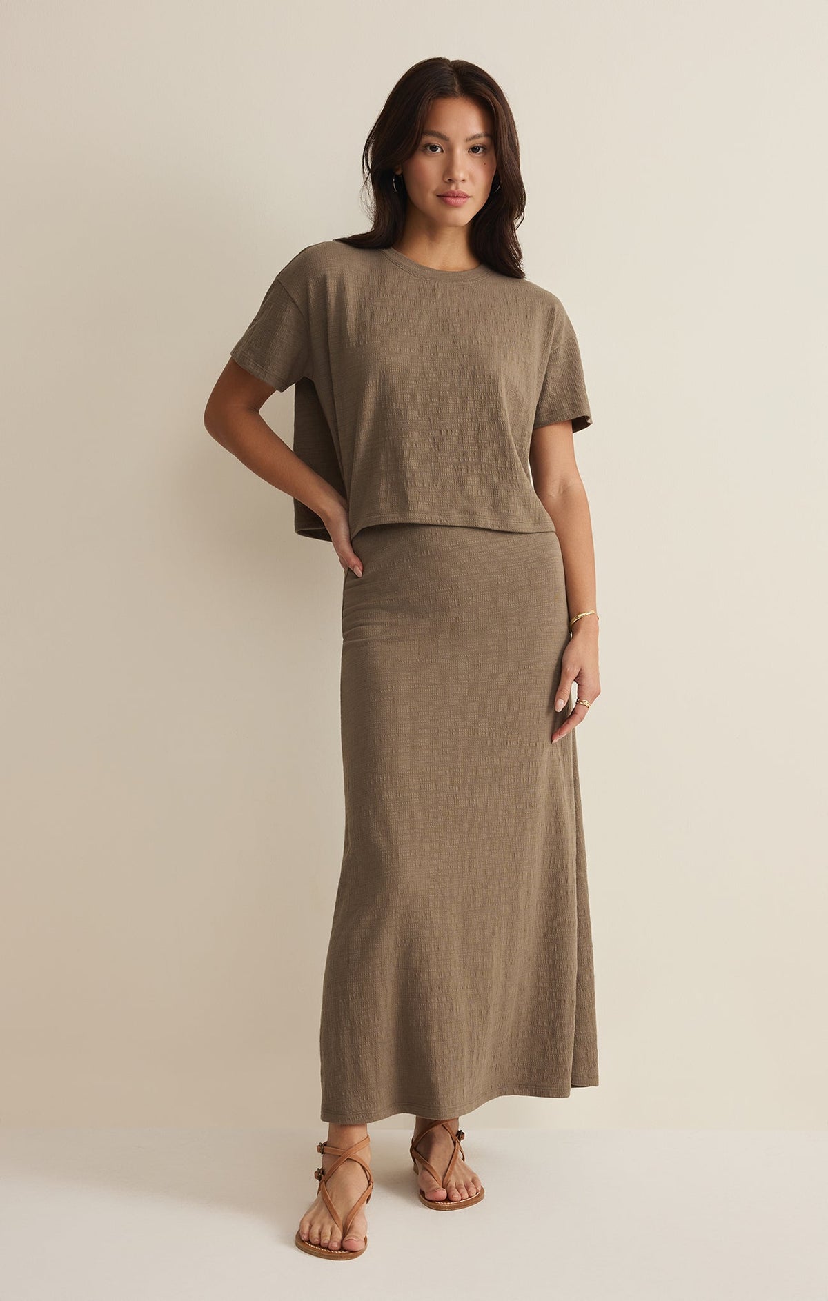 Sway Textured Cropped Tee