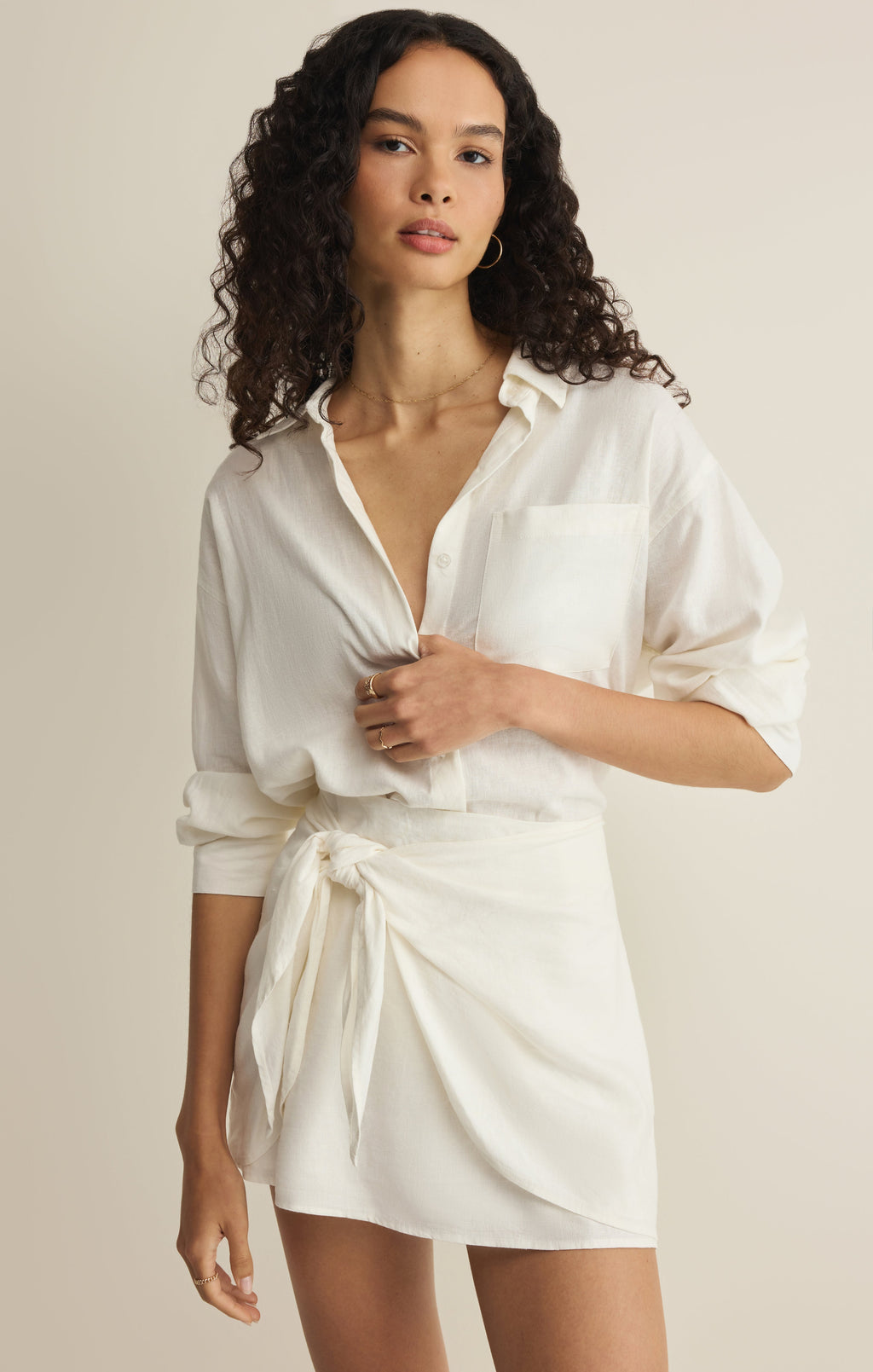 The Signature Linen Top