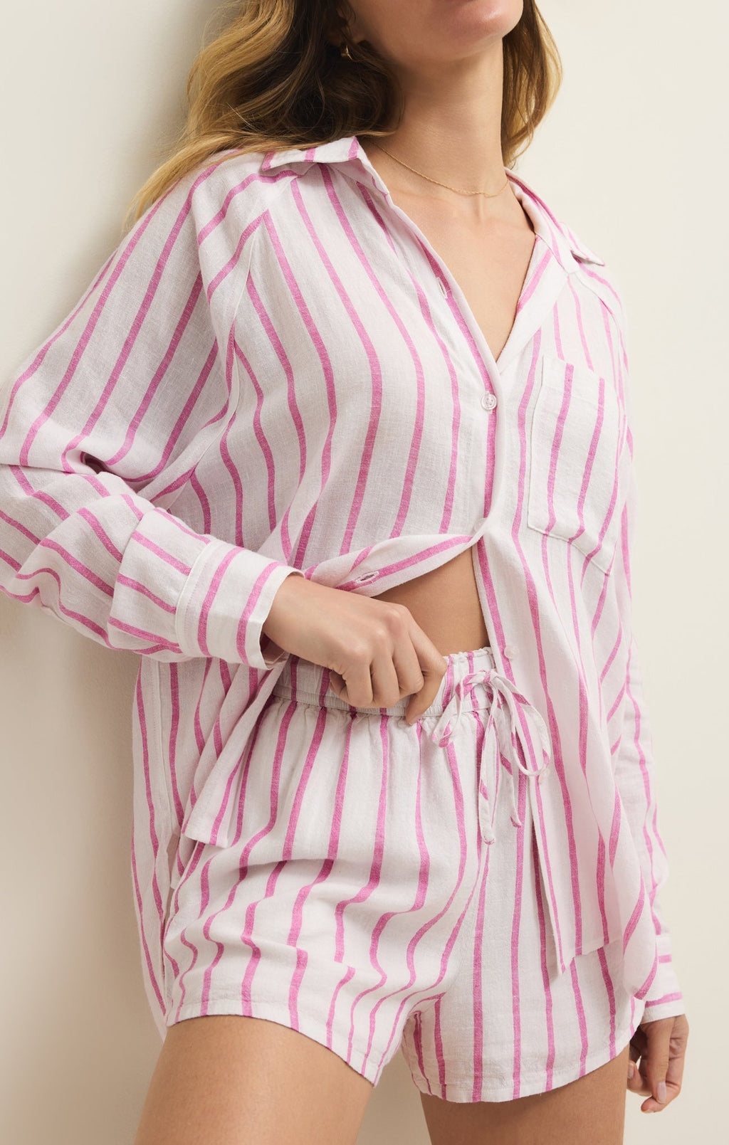 The Perfect Linen Striped Top