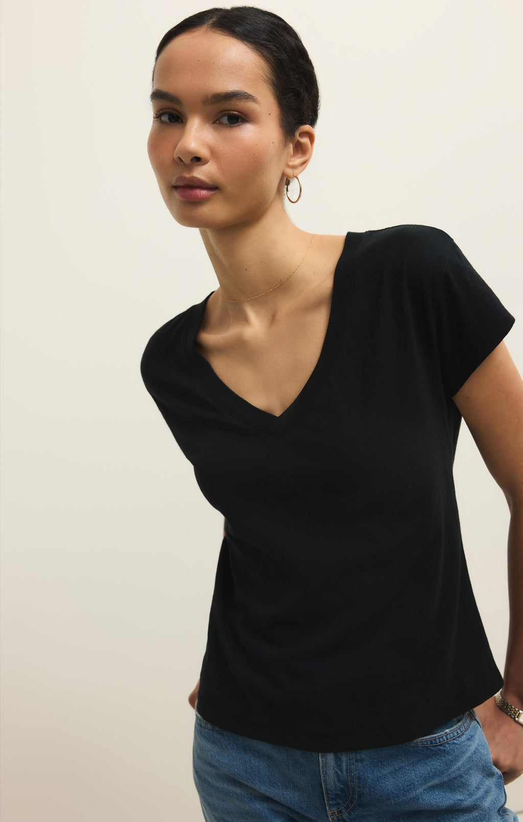 Modern Jersey V-Neck Tee