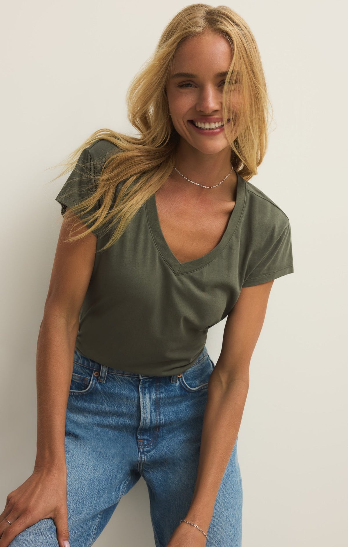 Modern Jersey V-Neck Tee