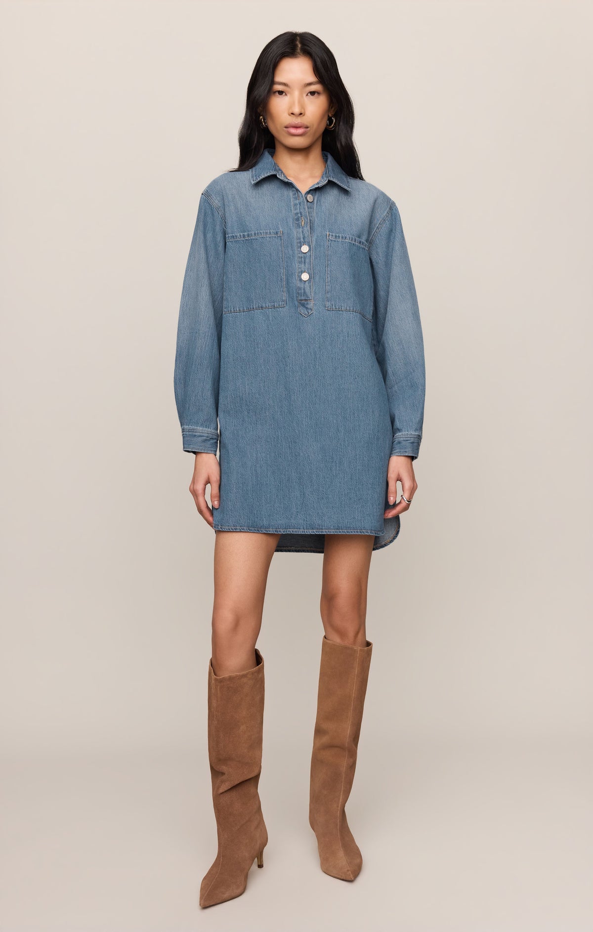 Lucie Denim Shirt Dress