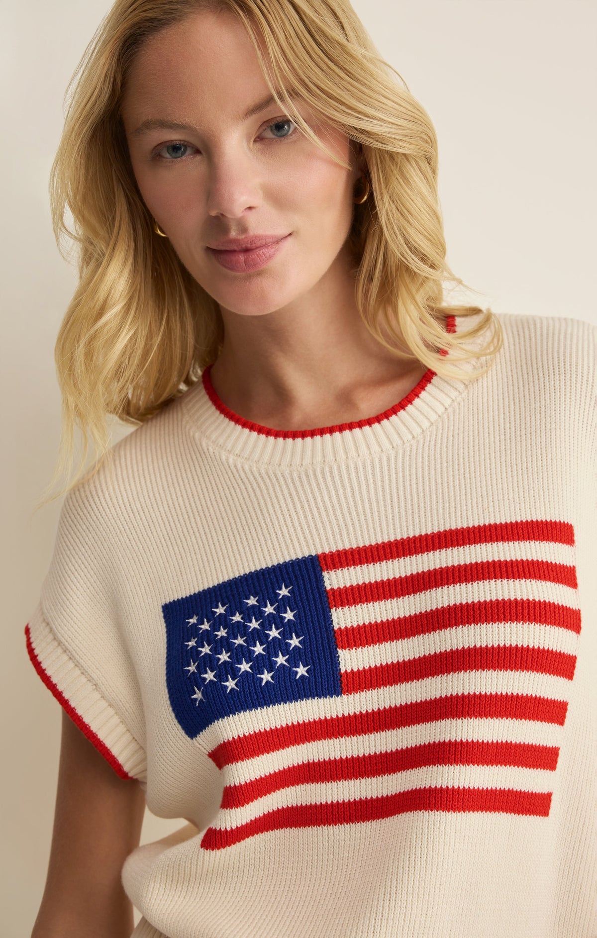 Sleeveless Patriot Sweater