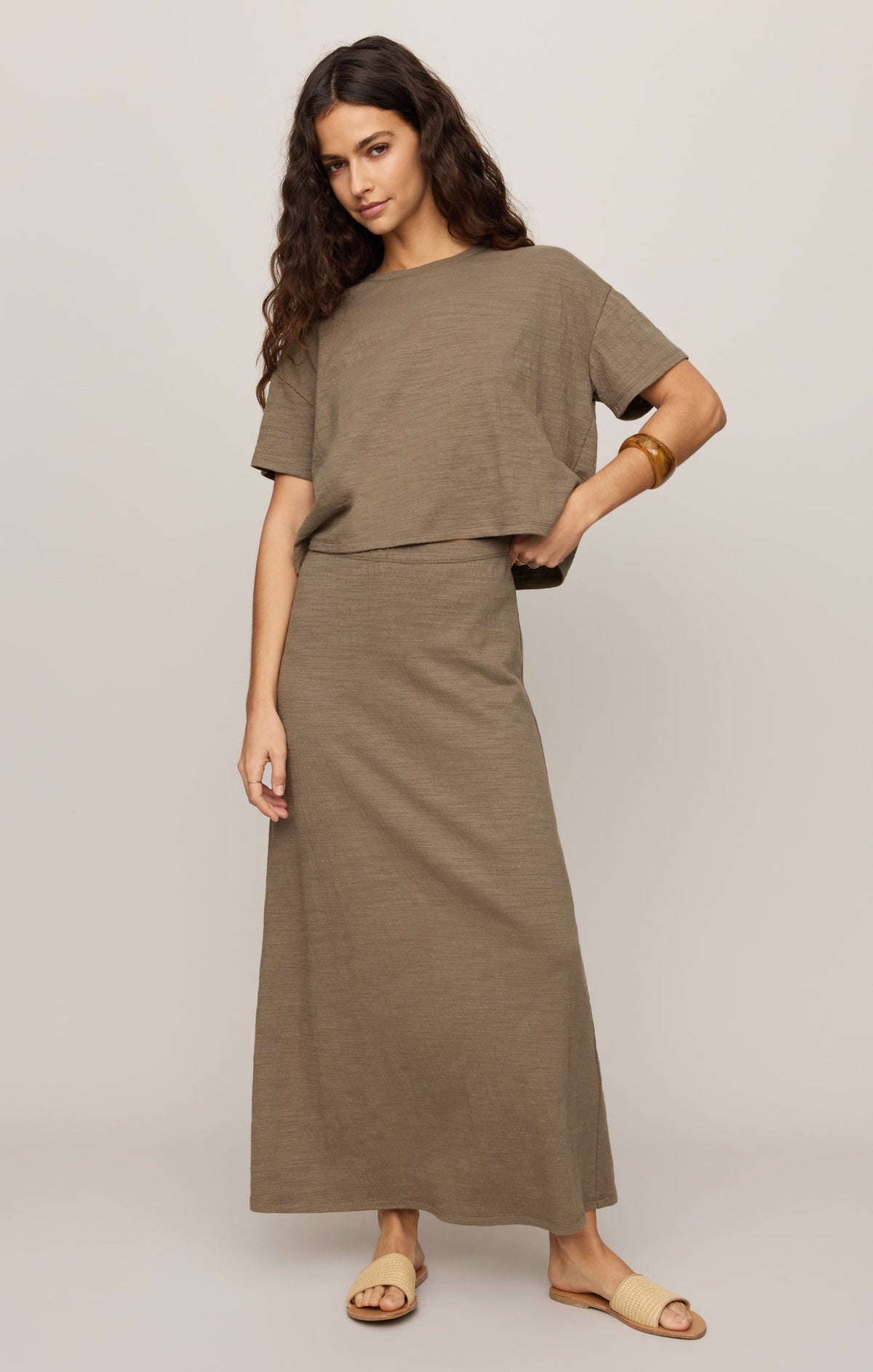 Sway Textured Cropped Tee