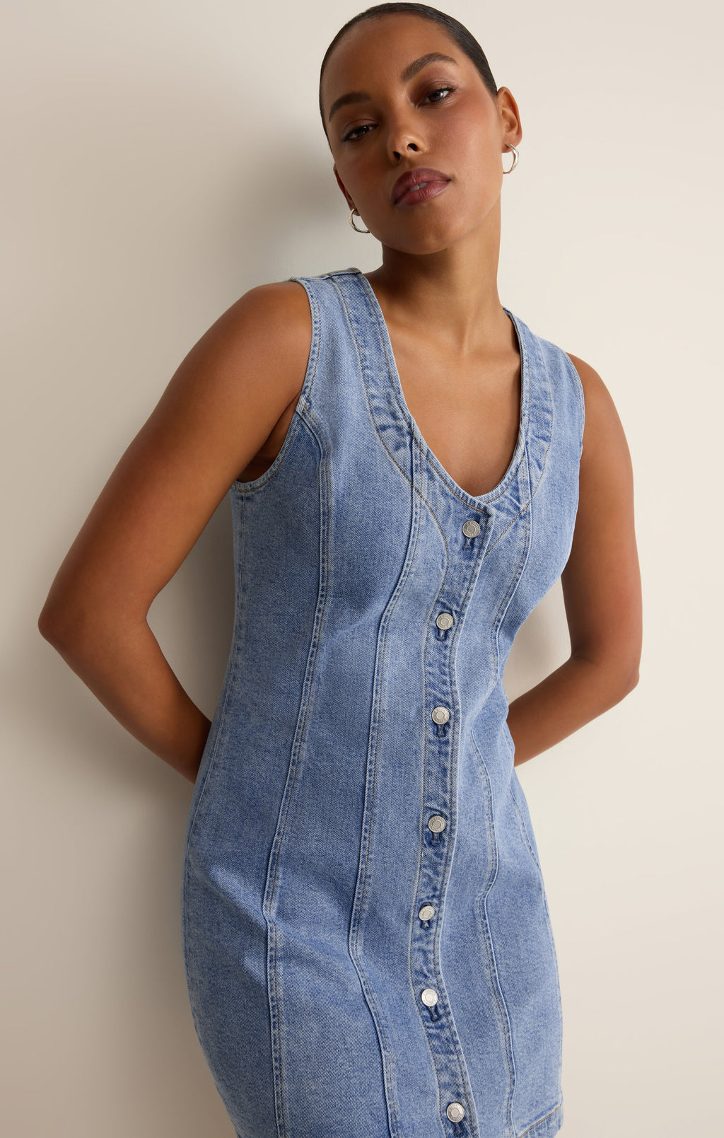 Jolie Denim Mini Dress