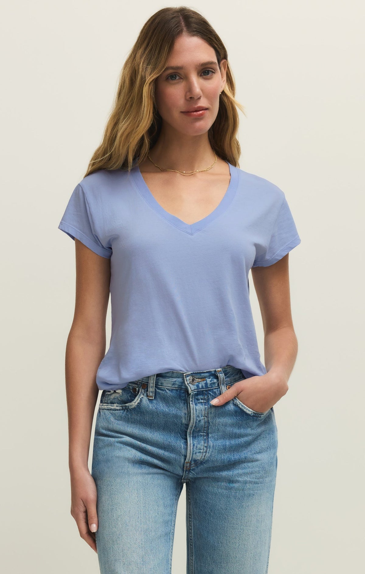 Modern Jersey V-Neck Tee