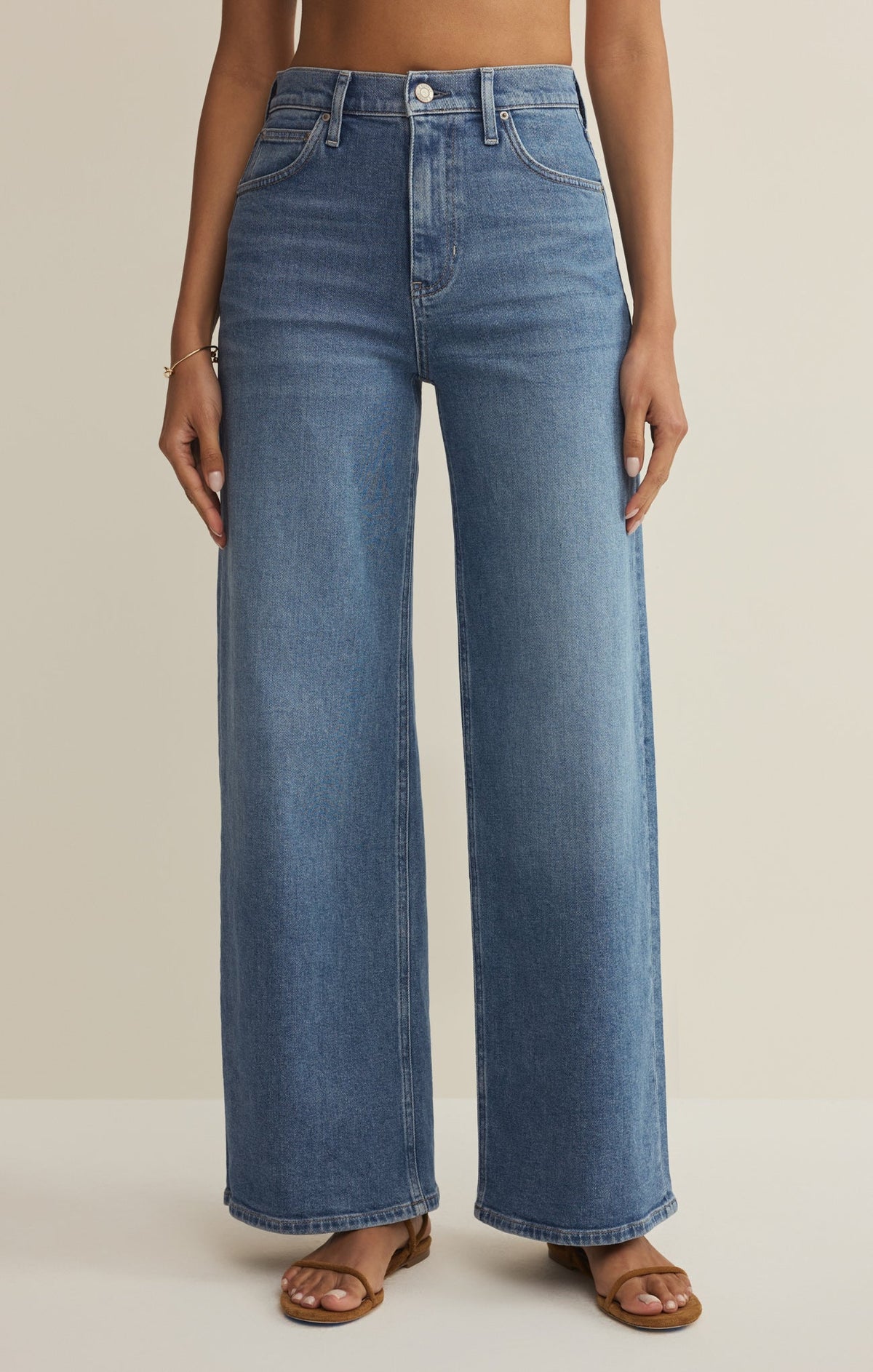 Nova High Rise Wide Leg Denim Pant