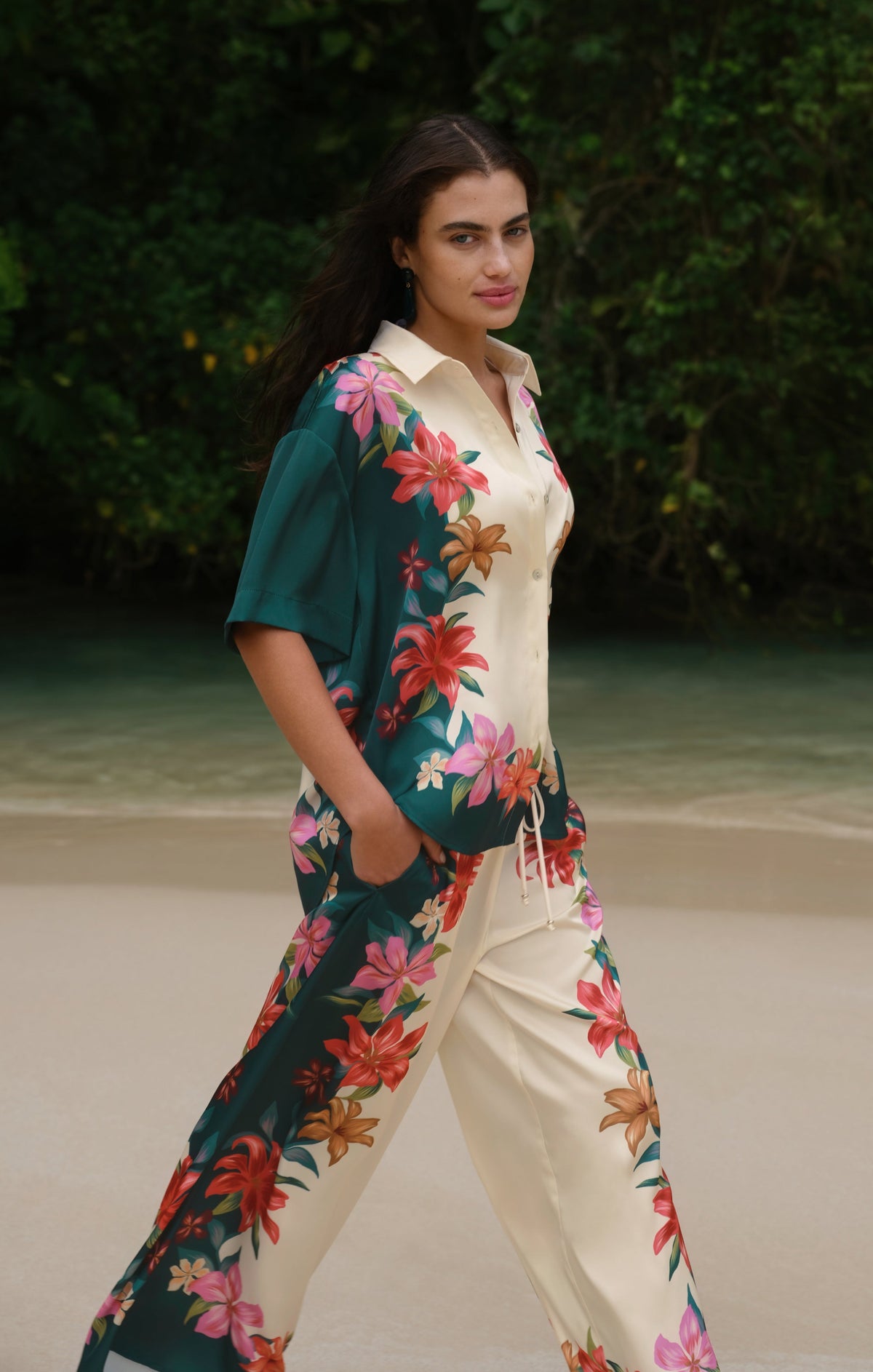 Lani Floral Button Up